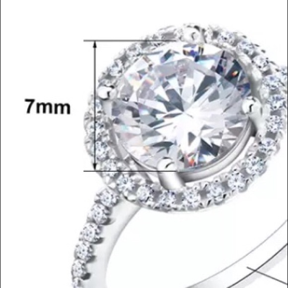 1.4 ct CZ Round Engagement Wedding Band Ring NEW!! - Picture 6 of 6
